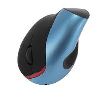 Jiawu Vertical Wireless Mouse, High Precision Movement, Automatic Wake-up, Optical Vertical Mice, USB Rechargeable, 3 Adjustable DPI Levels with Adapter for Tablet (Blue)
