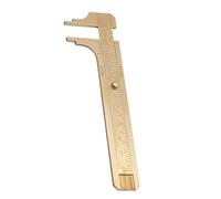 Jiawu Vintage Style Brass Vernier Brake Caliper Ruler Strong and Durable for Comfortable Wear (Double scale 100mm)
