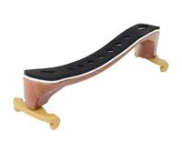 Jiawu Violin Shoulder Rest, Adjustable Support Pad Lightweight ABS with Classic Woodgrain Pattern Non Slip Rubber Feet for 1/4-1/2 Size Violin, Comfortable Foam Padding for Performance (1/4-1/2)