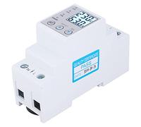 Jiawu Voltage Protector, Auto Recovery Single Phase Voltage Protector with Real Time Current Power Display and Overvoltage Undervoltage Current Limiting Protection for Home (80A)