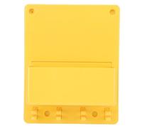 Jiawu Wall Mounted Safety Padlock Station, Engineering PC Plastic Small Lockout Tagout Station with 4 Lock Positions, Lock Out Rack for Industrial Electric Power, Padlock Management