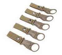 Jiawu Water Bottle Holder, 10pcs Portable Quick Hanging System Hanging Bottle Buckle, Water Carrier with Robust Plastic Buckle for Camping, Hiking, and Outdoor Activities (Khaki)