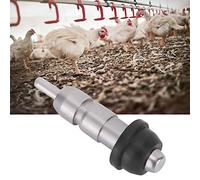 Jiawu Water Nipple, 360 Degree Outlet Watertight Automatic Drinking Nipple, Poultry Drinker with 10Pcs Stainless Steel for Chickens Geese Ducks Young Birds Breeding