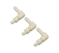 Jiawu Water Pipe Stem Elbow Connector, Quick Connect Optimized Elbow Water Tube Quick Connect Fitting, L Shaped Fluid Connector with 3PCS for Coffee Maker Purification Systems