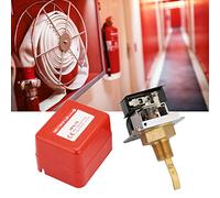 Jiawu Water Switch, 1/2 Inch Paddle Target Type Controller for Liquid Pipeline, Brass Connection Water Sensor with Adjustable Blades for HVAC, Fire Protection, Cooling