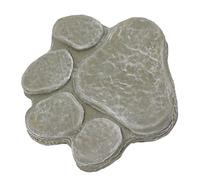 Jiawu Weatherproof Dog Pawprint Memorial Stone, Lettering Pet Grave Marker, Resin Pet Monument for Backyard Lawn Garden Outdoor Patio (Mossy Green)