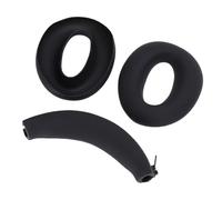 Jiawu WH-XB910N Ear Pads Cushion and Headband Cover, Durable Protection for Extended Use, Black, 3 Pieces, for Headphone Enthusiasts