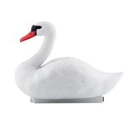 Jiawu White Swan Decoration, PE Material Soft And Tough Lighter Than Water Non Realistic Garden Decoration, Detailed Feathers With Floats On Fields Or Water For And