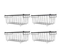 Jiawu Wire Baskets for Practical Freezing for the Preservation of Easy Foods, 4pcs Metal Grid Organizer for the Trunk Freezer, Applicable scene: Commercial Kitchen