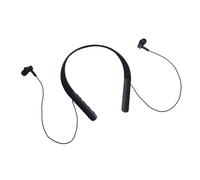 Jiawu Wireless Around The Neck Headphones Comfortable Earbuds with Different Sizes Ear Tips for Assistive Hearing Wireless Neckband Headphones for Seniors Gray