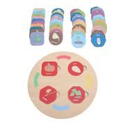 Jiawu Wooden Life Cycle Educational Science Toy Tray for Kids Interactive Learning Activity Matching Animal Game for Home and Classroom Use Birch Material