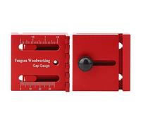 Jiawu Woodworking Gaps Gauge, Aluminum Alloy Sawtooth Ruler | Depth Measuring Ruler, Wear-Resistant Aluminum Alloy, for Woodworker Enthusiasts, Designers, Engineers, Architects