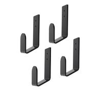 Jiawu Wrestling Championship Belt Display Holder, Premium Acrylic Wall Mount Hanger for Boxing Title Belts, Horizontal Organizer Rack with Screws and Anchors for Living Room Bedroom (Black)