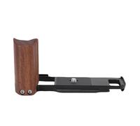 Jiawu X E5 Camera Hand Grip, L Bracket with Comfortable Wooden Handle and Aerospace Alloy for Professional Filmmakers (Black)