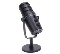 Jiawu XLR USB Gaming Mic Dynamic Microphone, Metal Bracket Adjustable Cardioid Pointing Karaoke Mic for Live Recording, PC, Podcasting, Singing, with Multi Function Knob