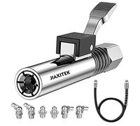 Jiaxitek Grease Gun Coupler,Quick Release Heavy Grease Couplers Upgrade 12000 PSI,Compatible with All Grease Guns 1/8" NPT Fittings ,with Premium 20" Hose and 6pcs Grease Fittings