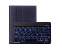 Jiaxu Normal/Touch No-backlit/Backlit Keyboard Leather Protective Case Suitable for iPad Air 13 inches 2024/2025 universal(Blue+backlit keyboard)