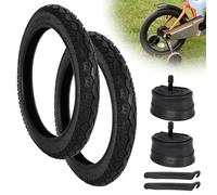 JIAYAN 2 Pack 16 x 2.125 Kids Bike Tire and 16 x 1.75/2.125 Inner Tube,16'' Bicycle Tire Compatible with RoyalBaby, Joystar, Dynacraft Children's Bicycle Tires - 2 Pack