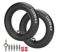JIAYAN Set of 2 110/90-6.5 Inner Tube with TR87 Angled Valve Stem Replacement for 47cc 49cc 50cc Mini Quad pocket bikes dirt bike ATV Gas Electric Scooter Go Kart