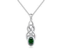 JiaYang Double Cross Necklace for Women Sterling Silver 925 Infinity Pendant Christian Religious Faith Jewelry