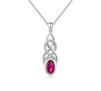 JiaYang Silver Cross Necklace for Women Cross Ring Pendant
