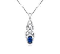 JiaYang Women Silver Infinity Cross Necklace Sterling Silver 925 Faith Y shape Necklace Pendant