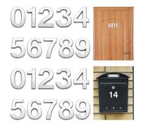Jiayaus 20Pcs 0-9 Door Numbers Stick on House, Self Adhesive House Numbers
