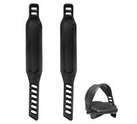 Jiayaus 2Pcs Exercise Bike Pedal Straps, 12.2in Heavy Duty Adjustable Length Universal Pedal Strap and Widened Rubber Straps for Indoor Bike