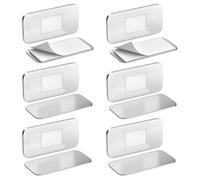 Jiayi Ultra-Thin Cabinet Door Magnets 6 Pack Adhesive Quiet Magnetic Door Catch for Kitchen Cupboard Drill-Free Magnet Latch Drawer Closure Small Wardrobe Sliding Door Magnetic Catches