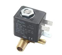 JIAYIN JYZ-4P Brass 2/2 Way Normally Closed Steam Iron Air Generator Water Solenoid Valve for 230V Gas steam, G1/8'' Inlet, M10 x 1 Outlet