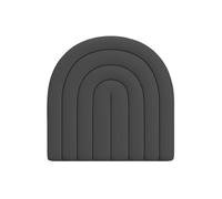 JIAYING Anti Collision 3D Wall Padding For Kids Soft Wall Stickers, Decor 5cm Thick Self-Adhesive Headboard Upholstered Wall Panels For Nursery Protection(Black,40cmx40cm-4pcs)