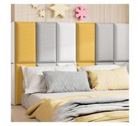 JIAYING Anti-Collision Wall Padding for Kids Self-Adhesive 3D Wall Panels, Upholstered Wall Stickers Headboard Bedroom/Living Room Protection Panel(12pcs,30cmx30cm)