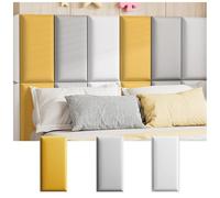JIAYING Anti-Collision Wall Padding for Kids Self-Adhesive Foam Wall Panels, Kids Room Playroom Upholstered Wall Panels Headboard 3D Wall Stickers(3pcs,20cmx40cm)