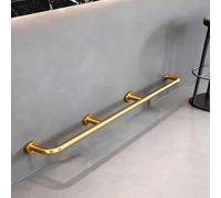 JIAYING Gold Bar Foot Rest Rail Kit, Heavy Duty Footrest Kick Bar for Kitchen Island/Dining Tables/Commercial Restaurants(L 210cm/6.9ft)