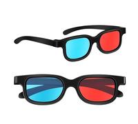 JiaYiXu 2 Pcs 3D TV Glasses Portable Red and Blue View 3D Print Magazines Comic Books Anaglyph Photos for Home Cinema Theater Game