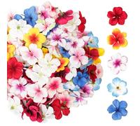 JiaYiXu 50 Pcs Artificial Orchid Flower Heads - Handmade Silk Fake Orchid Blooms for Home Decor, Wedding Wreaths, Scrapbooking, and DIY Crafts (Mixed Colors)