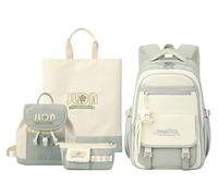 JiaYou Lightweight Backpack for Middle School Girls Large Capacity Campus Daypack