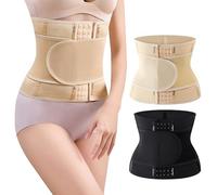JiaYouLC Adjustable Waist Trainer for Women Tummy Control Trimmer Body Shaper Back Support Postpartum Belt- (Skin, M)