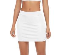 JiaYouLC Fashion Mini Skirt Stretchy for Women UK Sexy Stretch Tight Micro Pencil Skirt Short Casual Office Work Clubbing- (UK, Numeric, 10, Regular, Regular, White1)