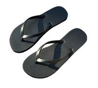 JiaYouLC Unisex Flip Flops Rubber Flatform Beach flipflops Slip-Resistant Flat Flip-Flop for Shower Swimming Pools (Black, Adult, Men, 4.5, Numeric Range, UK Footwear Size System, 5, Medium)