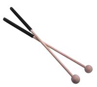 Jiayouy 1 Pair 16.5Inch Long Mallet Percussion Sticks for Glockenspiel, Chime, Xylophone, Bells and Wood Block - Bigger Hammer Head