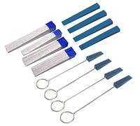 Jiayouy 12pcs Piano Tuning Kit Professional Metal Rubber Tuning Mute with Wool Felt Wedge Mute for piano Repairing Accessories