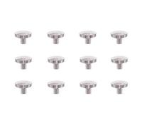 Jiayouy 12pcs Trumpet Screw Finger Ring Holder Screw - Silver Plated