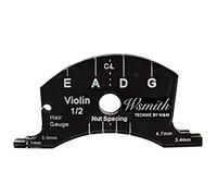 Jiayouy 1pcs 1/2 Violin Bridges Repair Reference Tool Fingerboard Scraper Making Template Tool Black