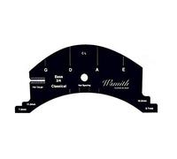 Jiayouy 1pcs 3/4 Double Bass Bridges Repair Reference Tool Fingerboard Scraper Making Template Tool Black