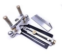 Jiayouy 2 in 1 Rotary Tool Plunge Router Base with Router Edge Guide Soundhole and Rosette Routing Jig Perfect for Guitar Bass Fretted Instrument Work