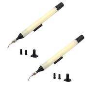 Jiayouy 2 Set X-939 Vacuum Pen Pickup Tool Chip Extractor with 3 Size Suction Headers for IC SMD Precision Component Placement