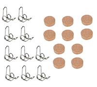 Jiayouy 20Pcs Trumpet Repair Kit Trumpet Valve Cork Pad with Water Key Spit Spring Musical Instruments Accessory