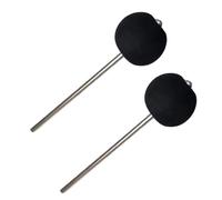 Jiayouy 2Pcs Bass Drum Beater Kick Drum Pedal Beater Compatible with Cajon Pedal Beater, Rubber Head Bass Drum Pedal Hammer Percussion Mallets Instrument Accessories
