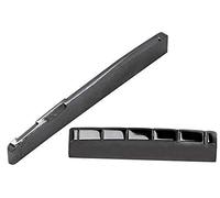 Jiayouy 2Pcs Guitar Nut and Saddle Replacement Music Instrument Parts for 6-String Acoustic Guitar (Black)